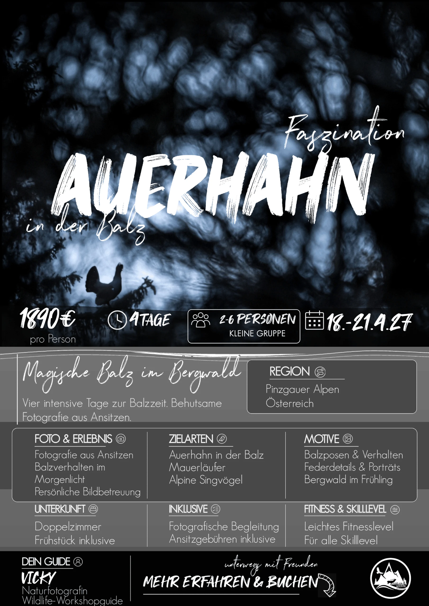 Auerhahn in der Balz · 2027 · 18.04.2027 – 21.04.2027